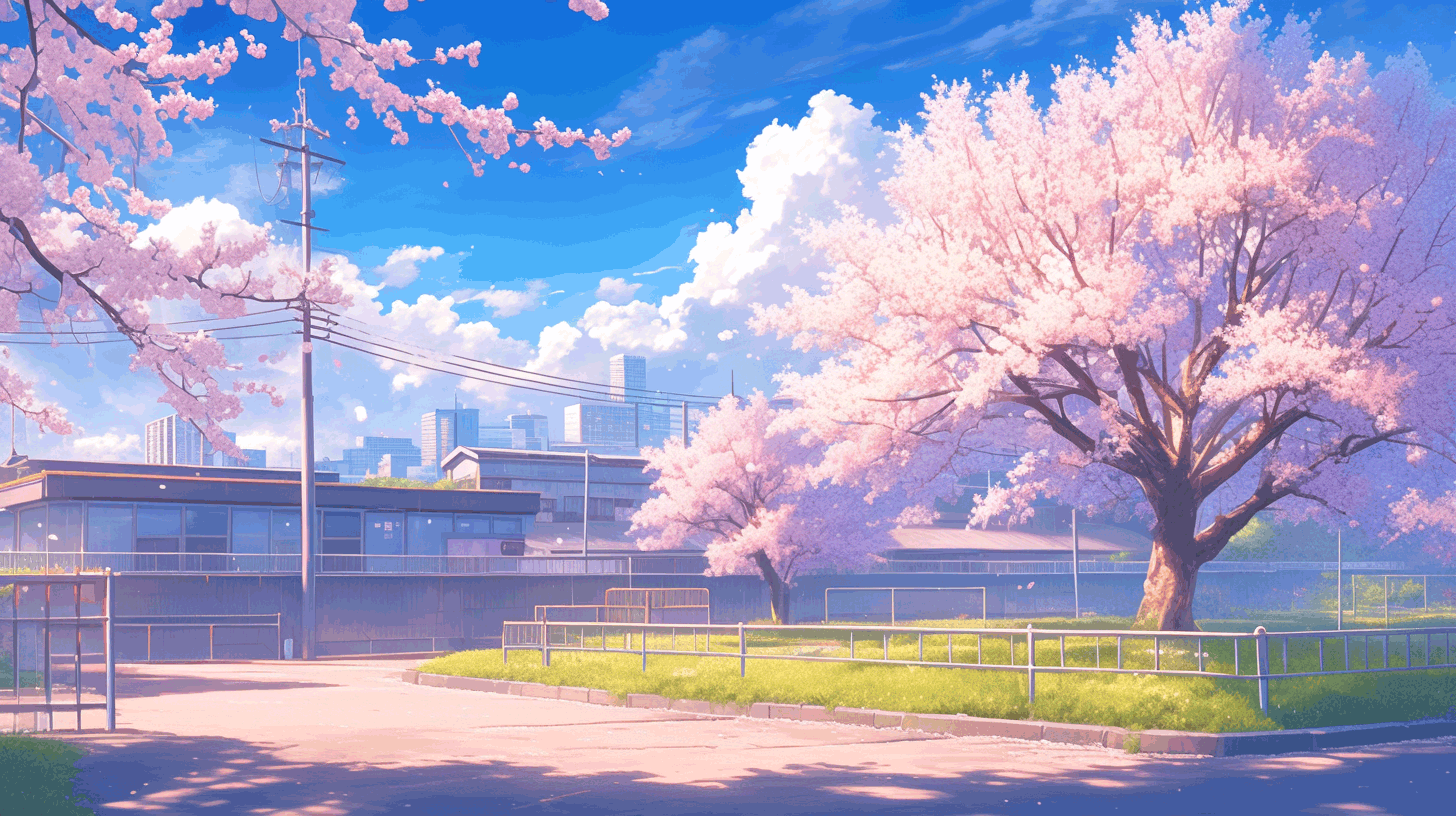 桜のある公園